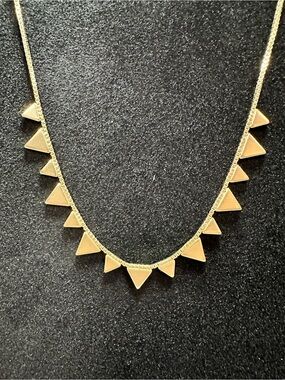 American Eagle Outfitters Rose Gold Triangle Accent Necklace
